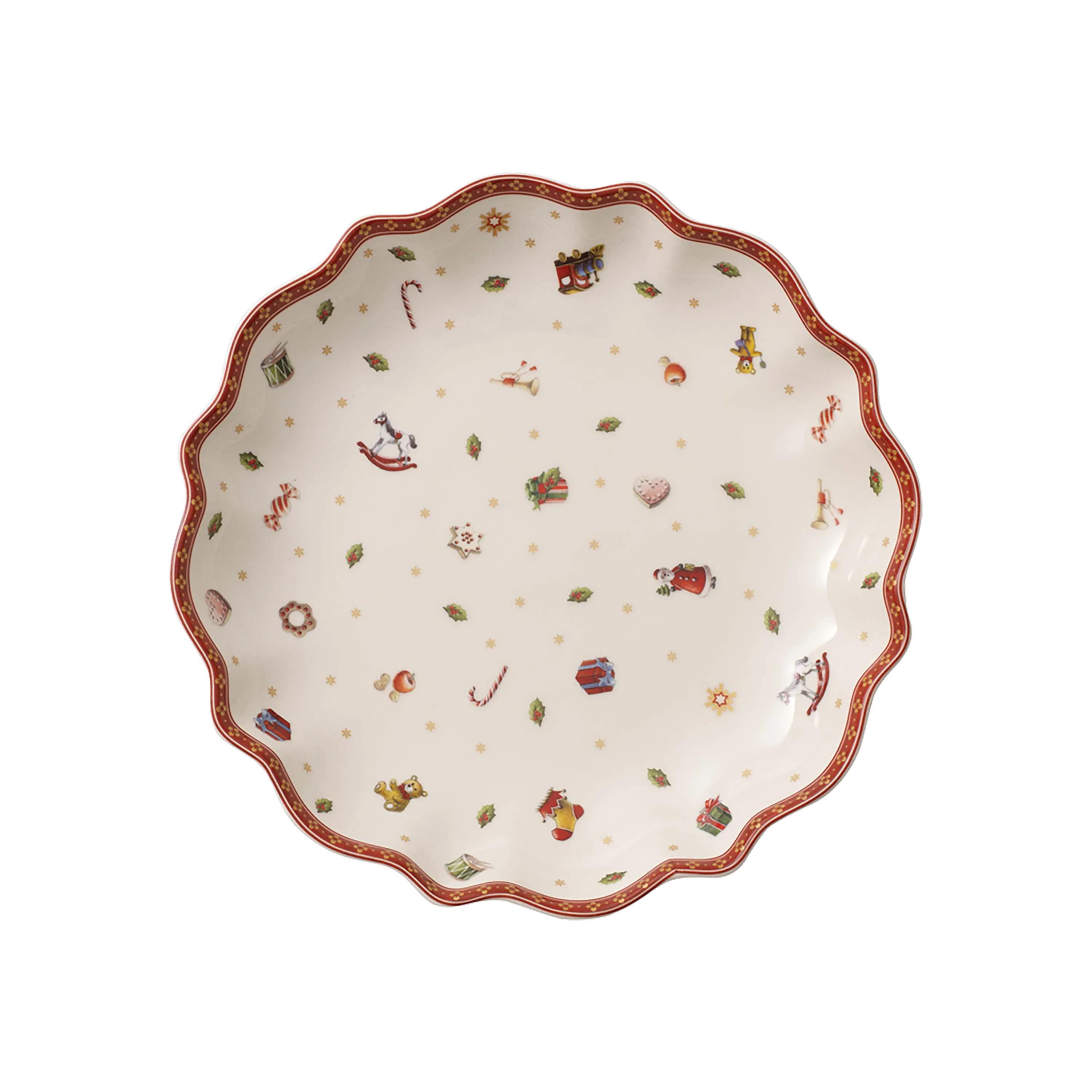 

Сервировочная тарелка Toy's Delight Villeroy & Boch, красно-белый
