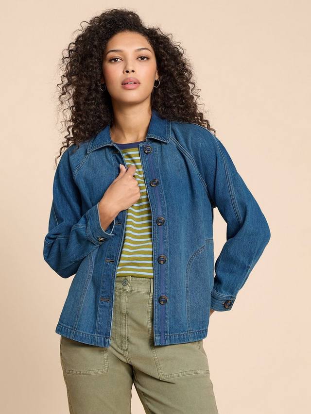 

Джинсовая куртка eden White Stuff, цвет Mid Denim