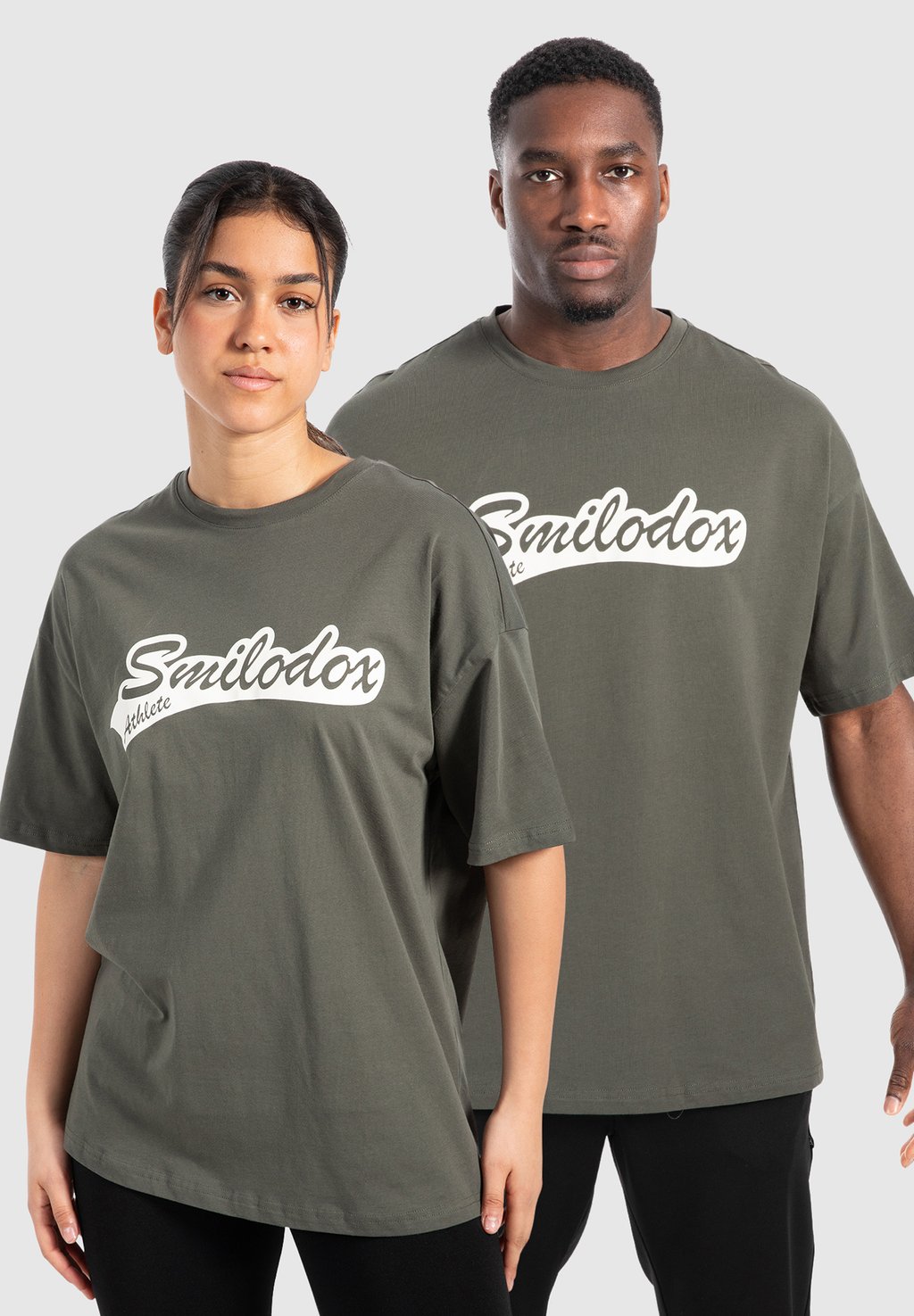 

Футболка с принтом UNISEX MACEY Smilodox, хаки