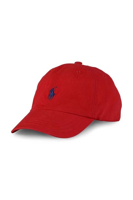 

Детская хлопковая шапочка Polo Ralph Lauren, красный