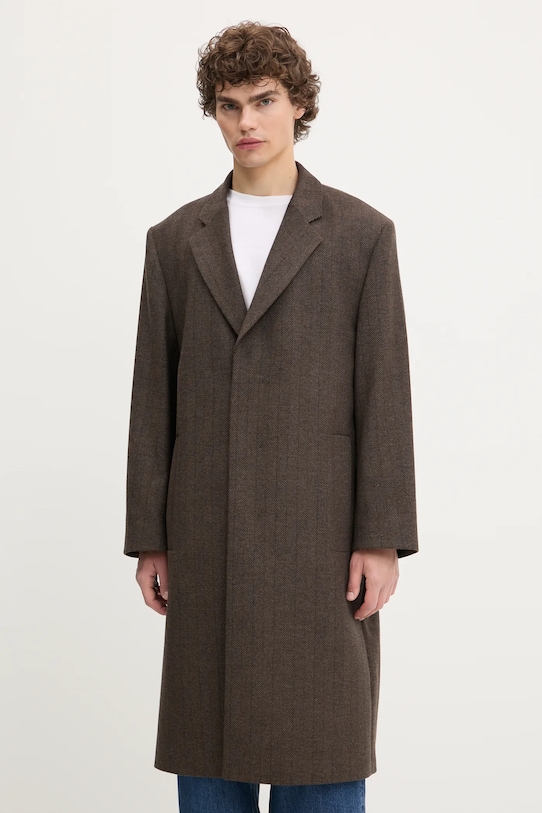 

Пальто с добавлением шерсти Hugo, коричневый
