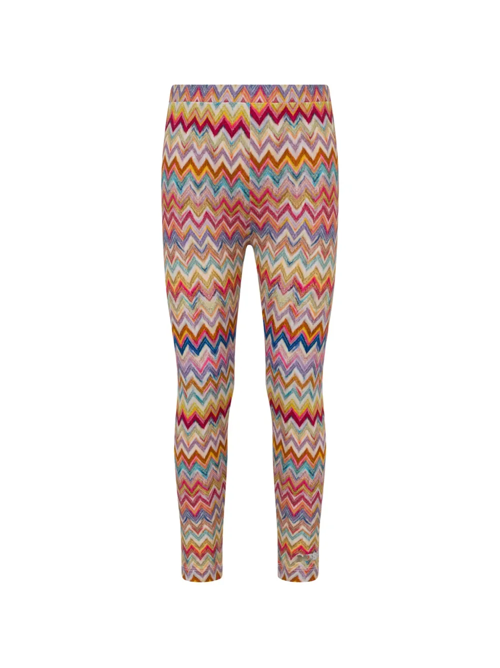 Леггинсы с рисунком "елочка" Missoni Kids, розовый