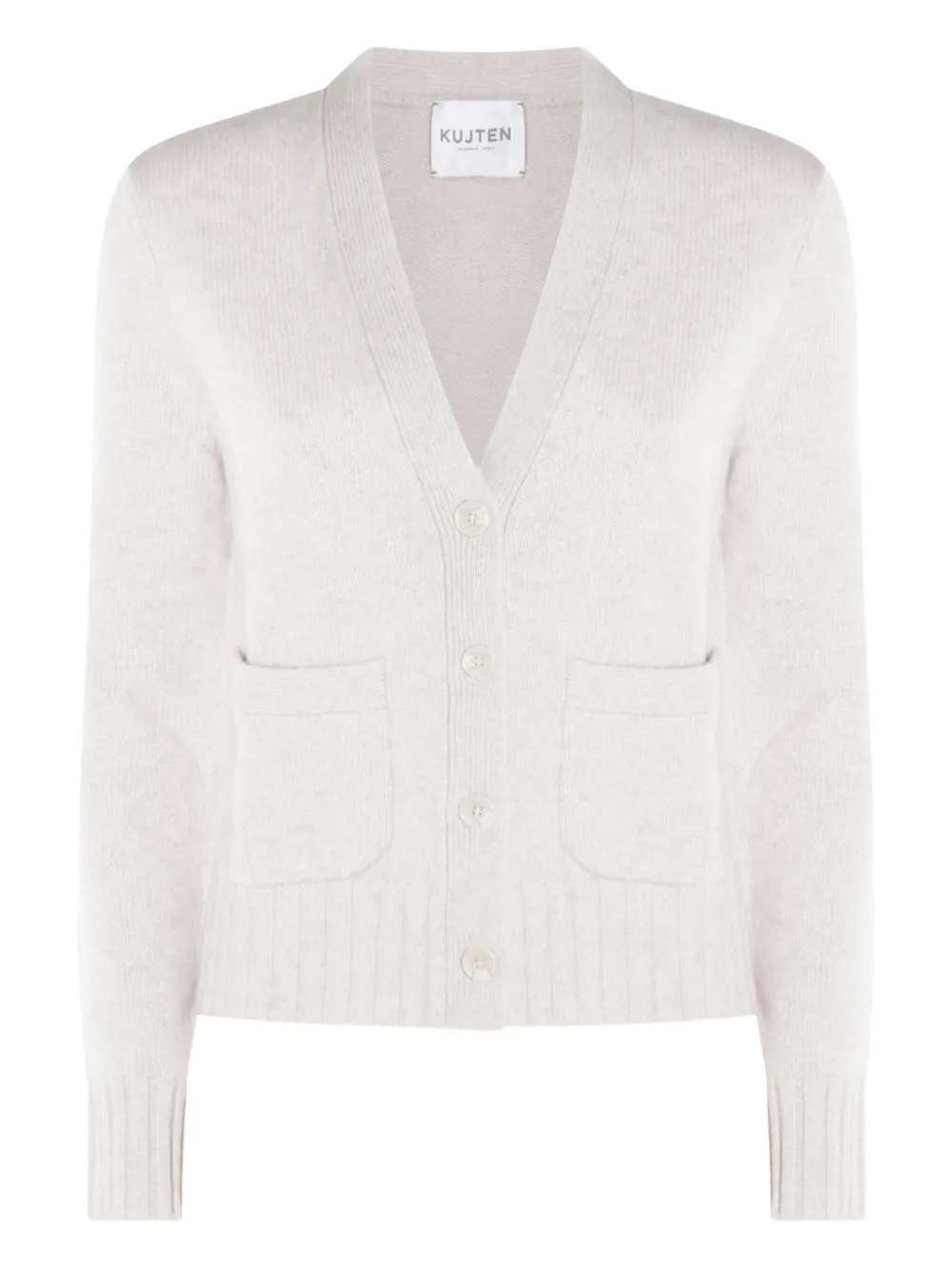 

Кардиган Milena с накладными карманами и V-образным вырезом kujten, нейтральный