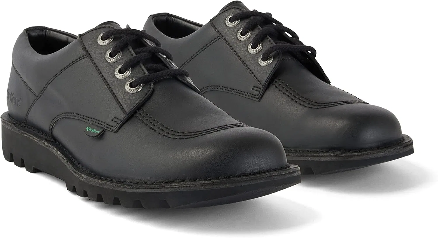 Туфли Kickers Unisex Kick Lo Vegan Synt Au Blk Derby, Black — фото 4