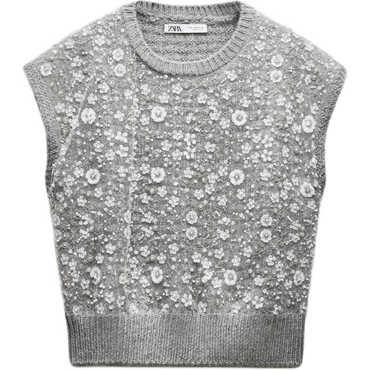 

Жилет женский серый Zara
