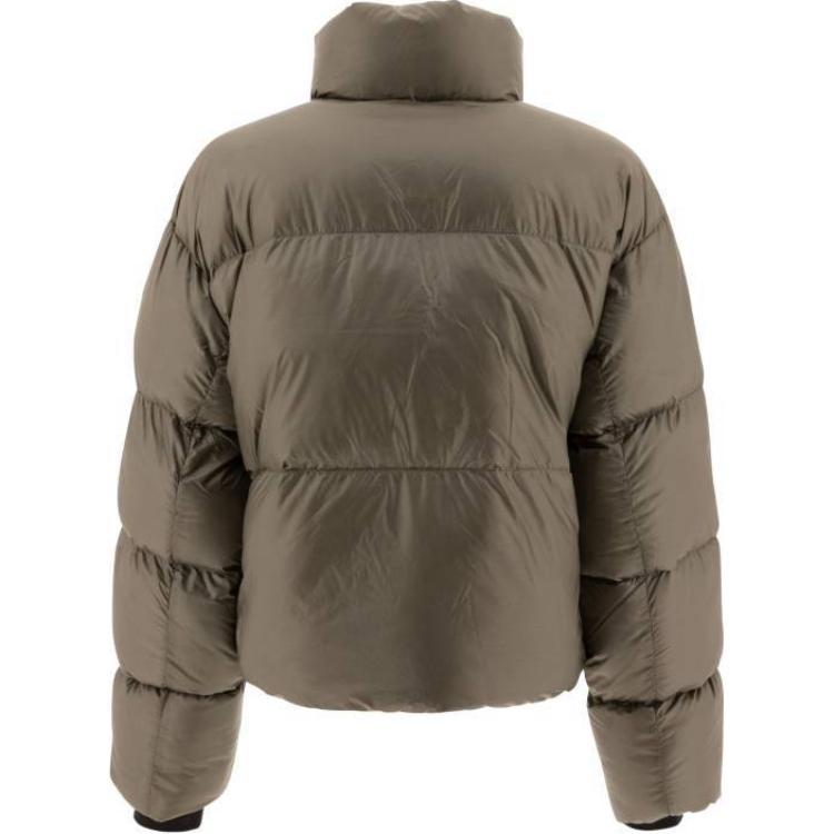 Canada Goose Черная этикетка укороченный пуховик кипарис серебристая береза, Coffee — фото 4