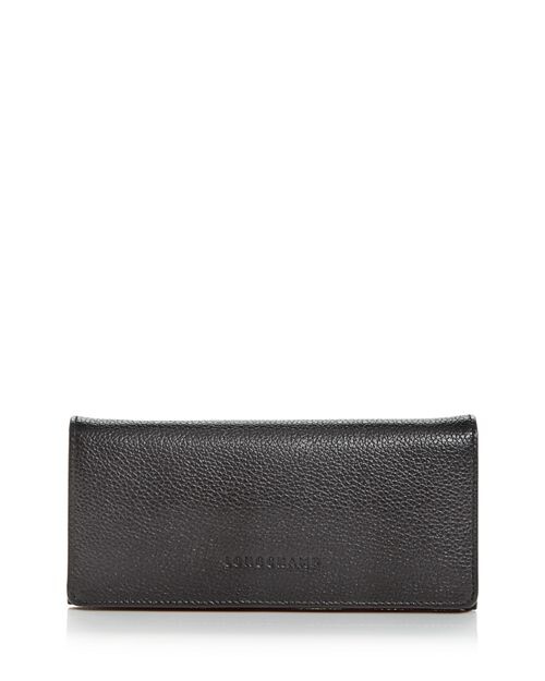 

Ле Фулон&;eacute; Длинный кожаный континентальный кошелек Longchamp, цвет Black