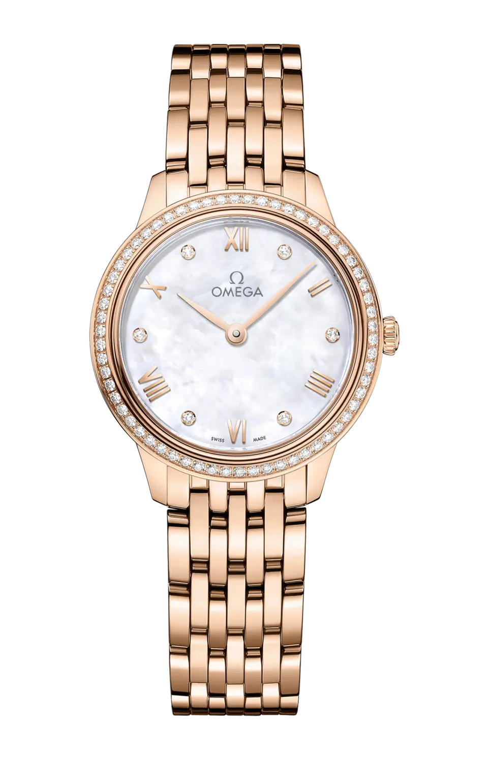 

Часы Omega De ville prestige quartz из золота с бриллиантами 27,5 мм