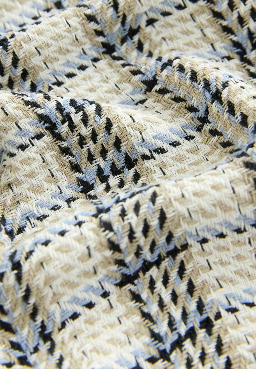Рубашка TEXTURED CHECK SHORT SLEEVE Next, кремовый — фото 3