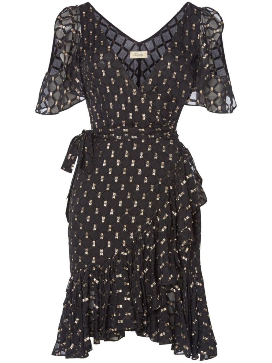 

Temperley London мини-платье Angelico, черный