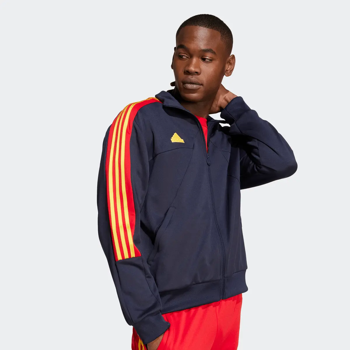 

Куртка adidas Originals House of Tiro Nations Pack Trainingsjacke, синий/красный/желтый