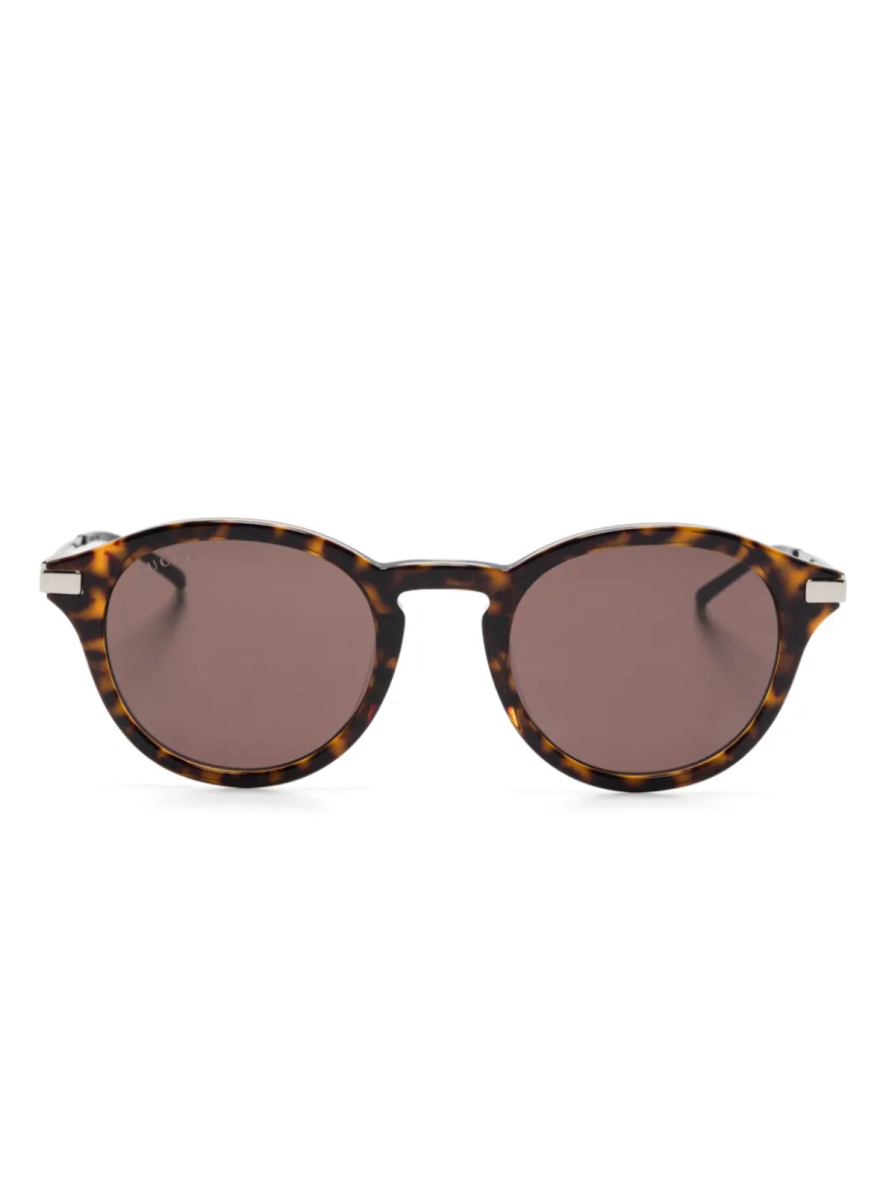 

Gucci Eyewear солнцезащитные очки в круглой оправе, коричневый