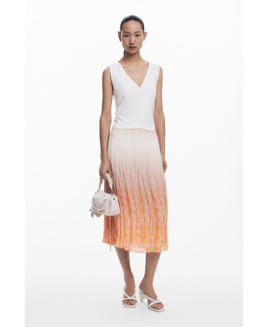 

Женское длинное платье с градиентом Desigual, Orange