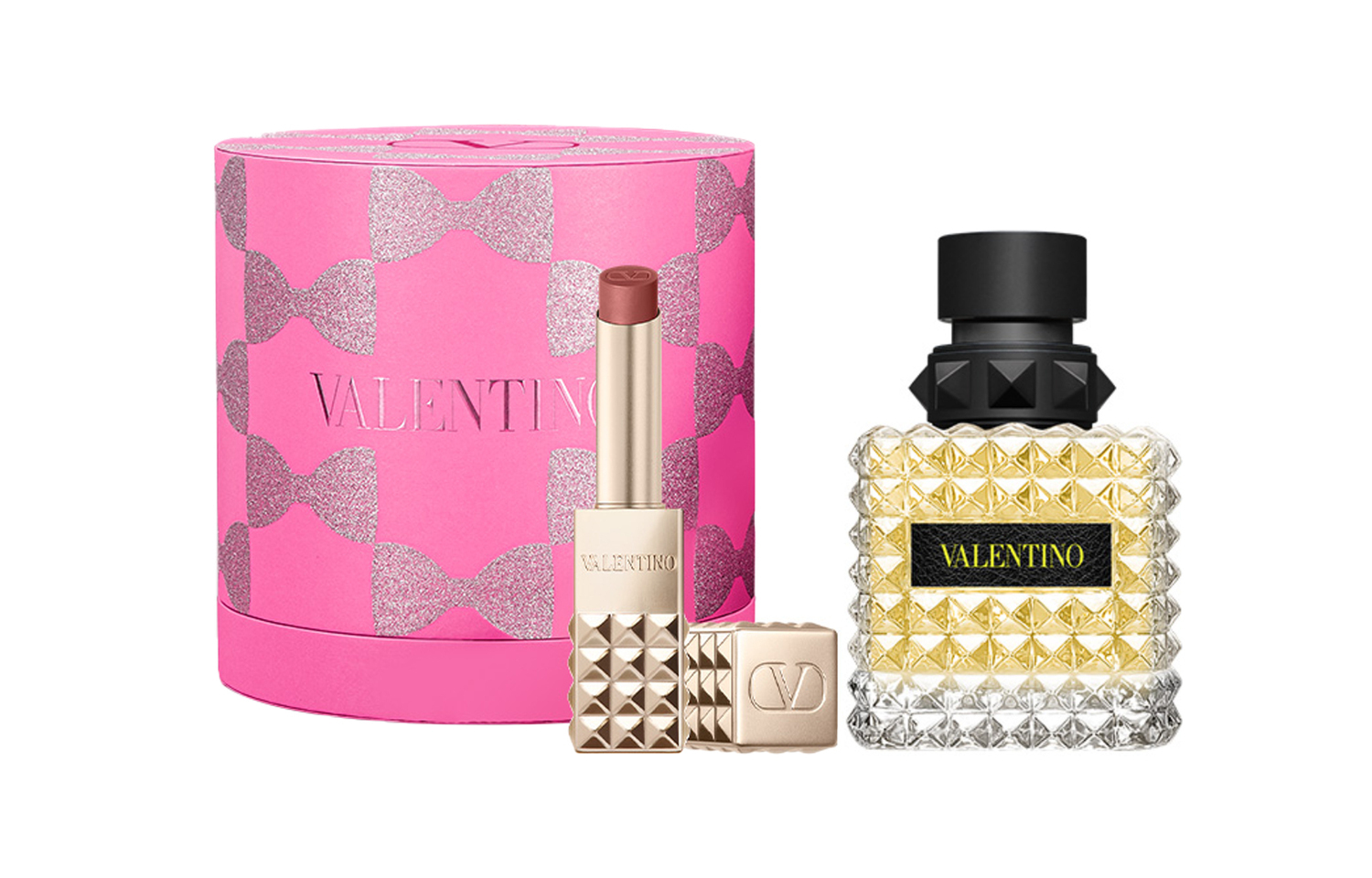 

Valentino Набор парфюмерии daytime rose+stud red box eau de parfum bergamot peony 50ml+2.3g