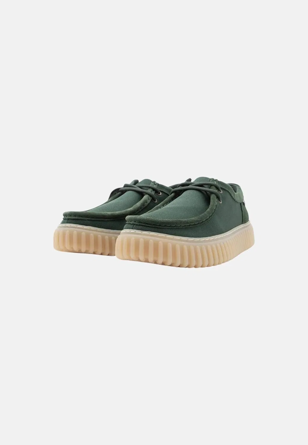 Туфли Clarks Originals Unisex Torhill LoSHOE, Green Textile — фото 3