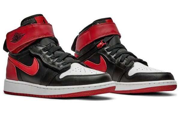 Кроссовки 1 high flyease 'black gym red' Air Jordan, черный — фото 3