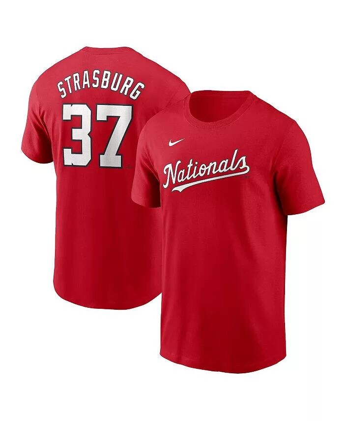 

Мужская футболка Stephen Strasburg Red Washington Nationals Fuse с именем и номером Nike