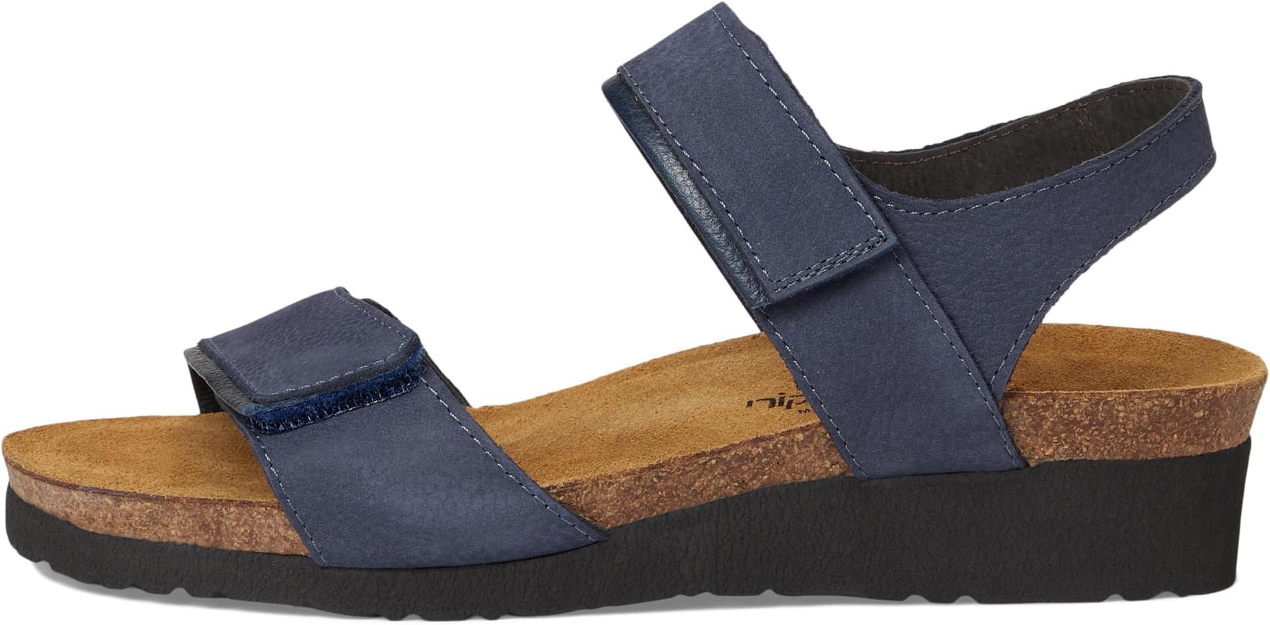 Туфли Naot Aisha - Wide, цвет Navy Velvet Nubuck/Ink Leather — фото 4