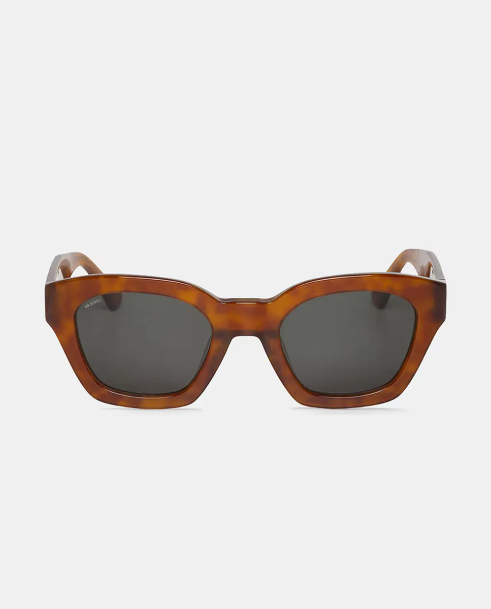 

Женские квадратные ацетатные солнцезащитные очки Mr. Boho, коричневый