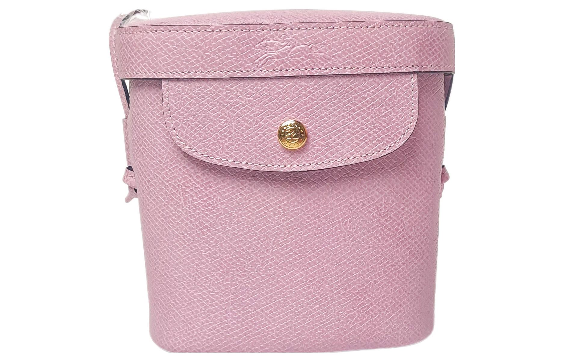 

LONGCHAMP Элегантная кожаная сумка через плечо миниатюрная женская розовая