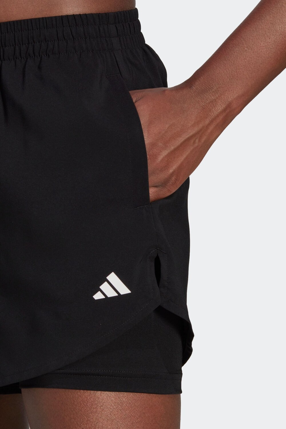 Спортивные шорты 2-в-1 AEROREADY созданные для тренировок adidas, черный — фото 4