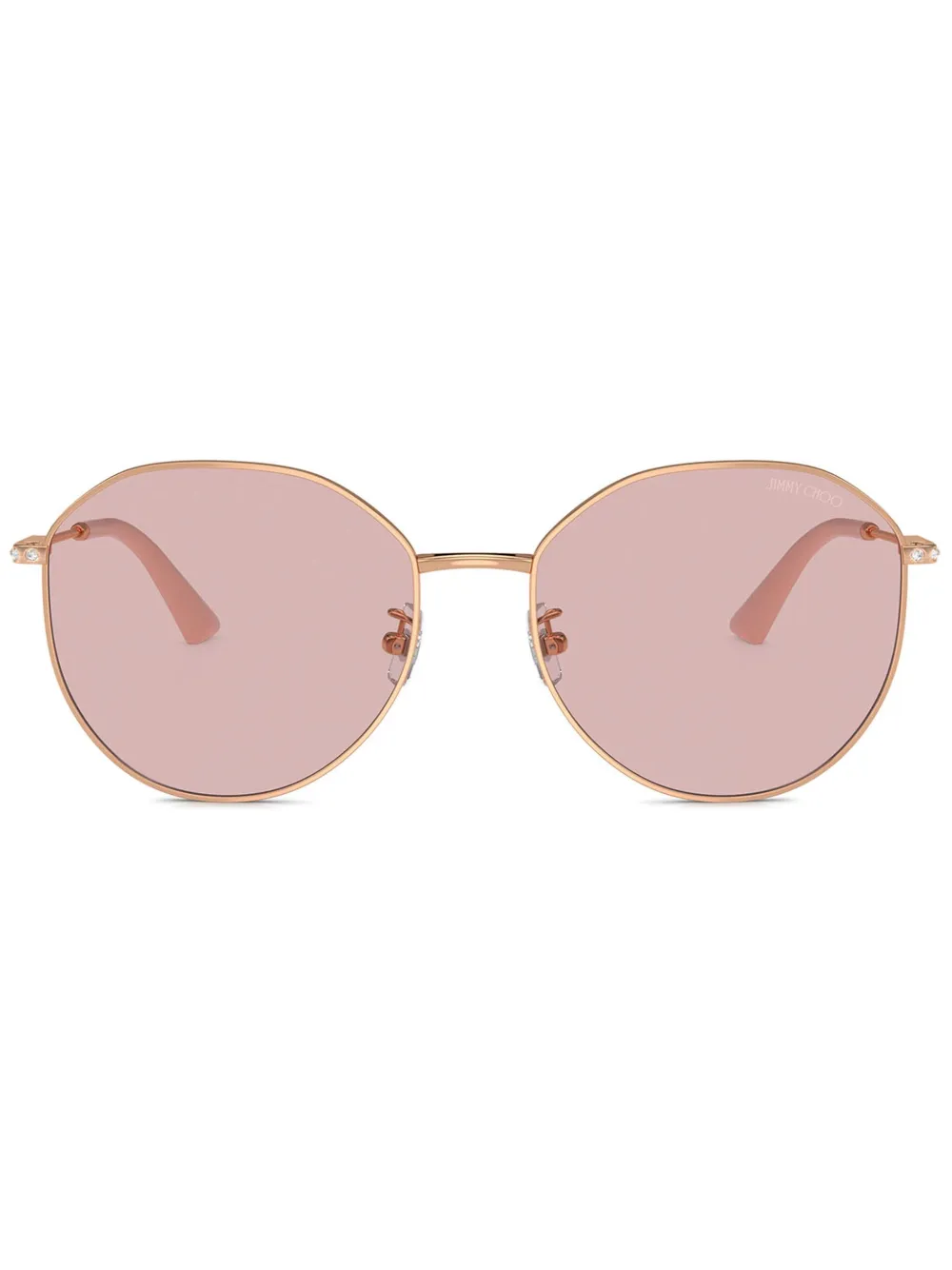 

Солнцезащитные очки с кристаллами Jimmy Choo Eyewear, золотой