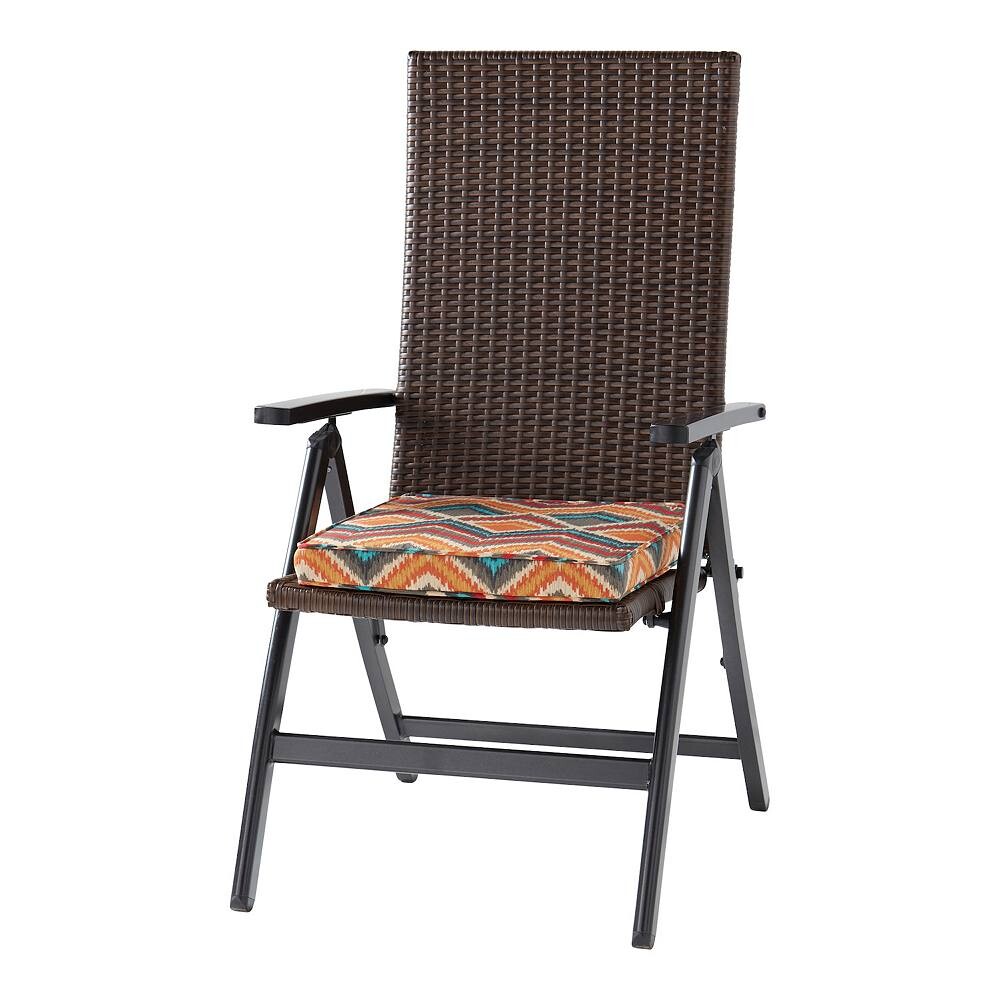 

Greendale Home Fashions PE Плетеное кресло с откидной спинкой и подушкой для улицы, цвет Surreal
