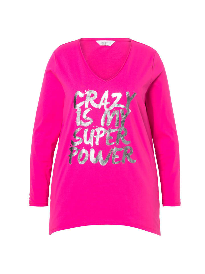 

Футболка Angel of Style Longshirt, цвет neon berry