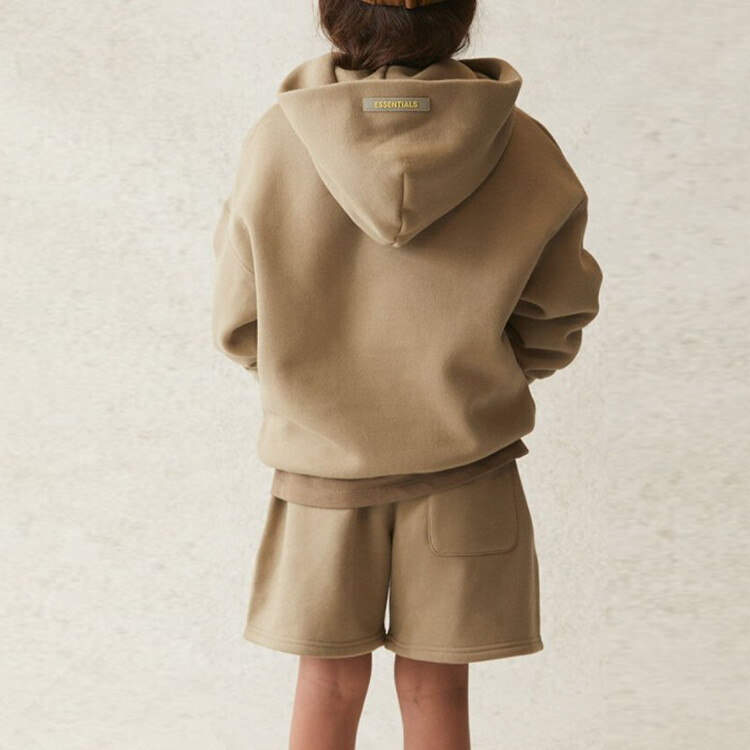 Детская толстовка Fear Of God Essentials, цвет Moss — фото 4