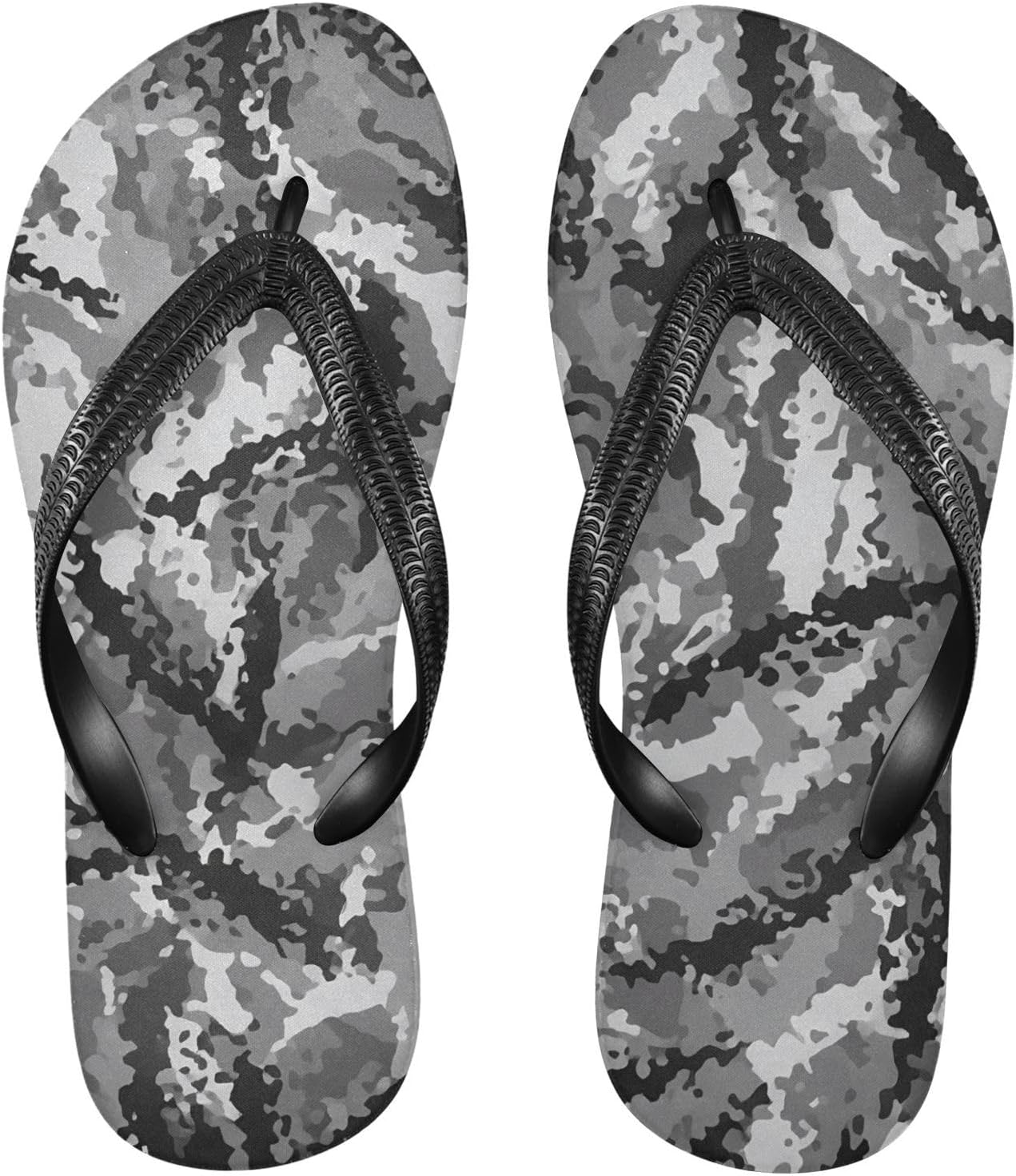 

Камуфляжные серо-черные вьетнамки для пляжа и душа, резиновые нескользящие летние шлепанцы для женщин и мужчин Sinestour
