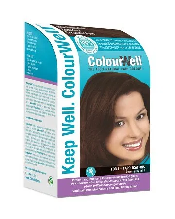 Натуральная краска для волос Colourwell Dark Chestnut Brown Colourwell, Dark Chestnut Brown