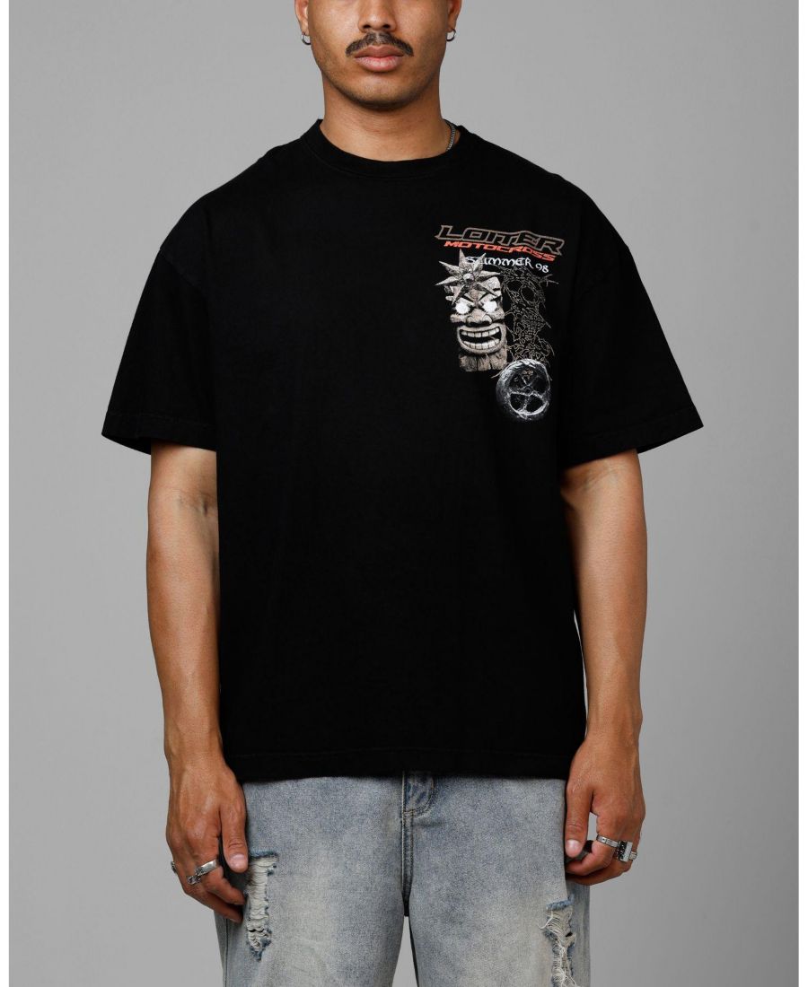 

Мужская летняя винтажная футболка для мотокросса Loiter, No Color