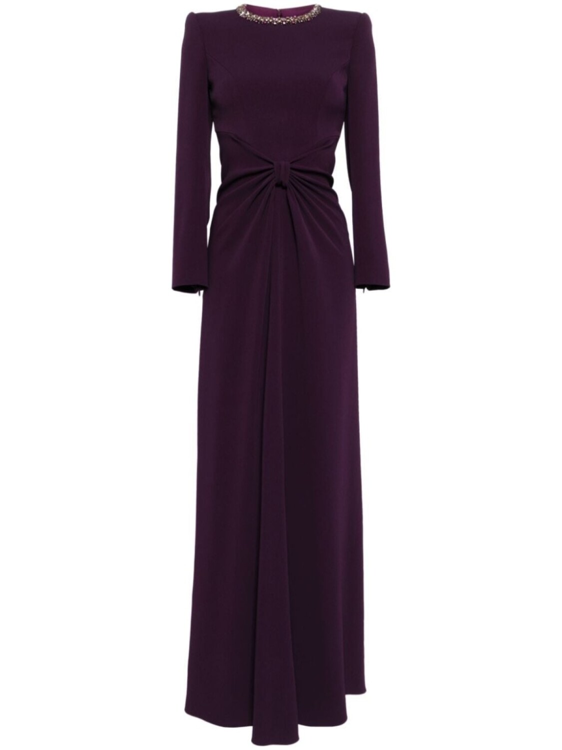 

Jenny Packham креповое платье Sunday с кристаллами, фиолетовый