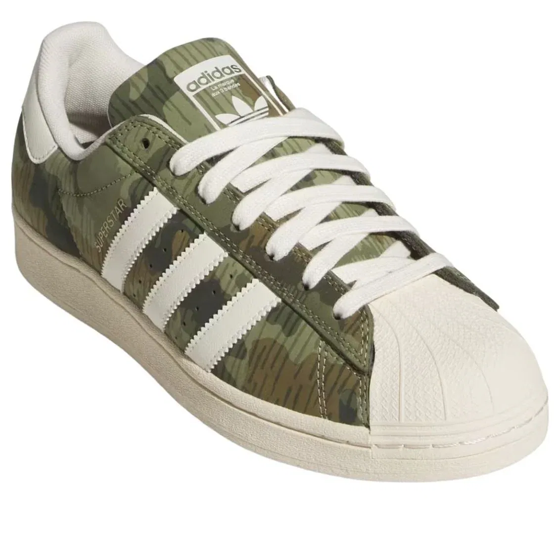 Кроссовки Adidas Superstar ADV 'Camo Cream White' KI5142, зеленый — фото 4