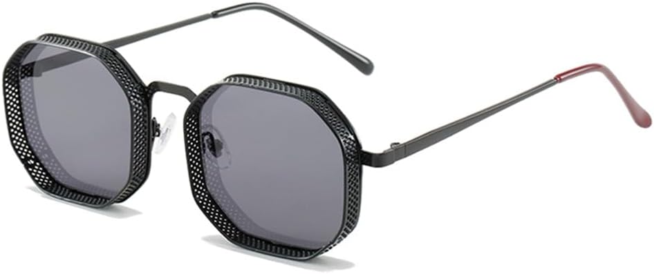 

Солнцезащитные очки UV400 с защитой от УФ-излучения - металлический панк, с полым градиентом, для женщин и мужчин, для бега и занятий спортом на открытом воздухе UYPTK, Black Gray