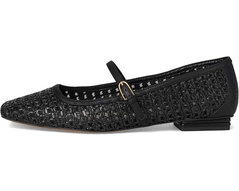 Балетки Franco Sarto Tinsley Mary Jane Flats, цвет Black Open Weave — фото 4