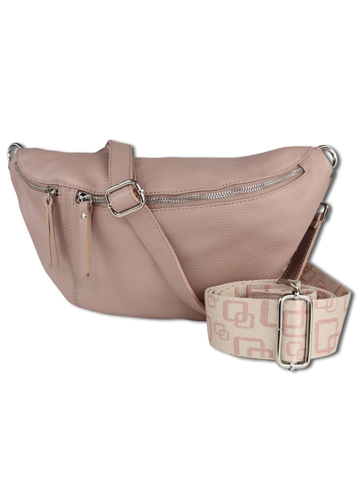 

Наплечная сумка Toscanto Gürteltasche Leder rosa ca. 37cm