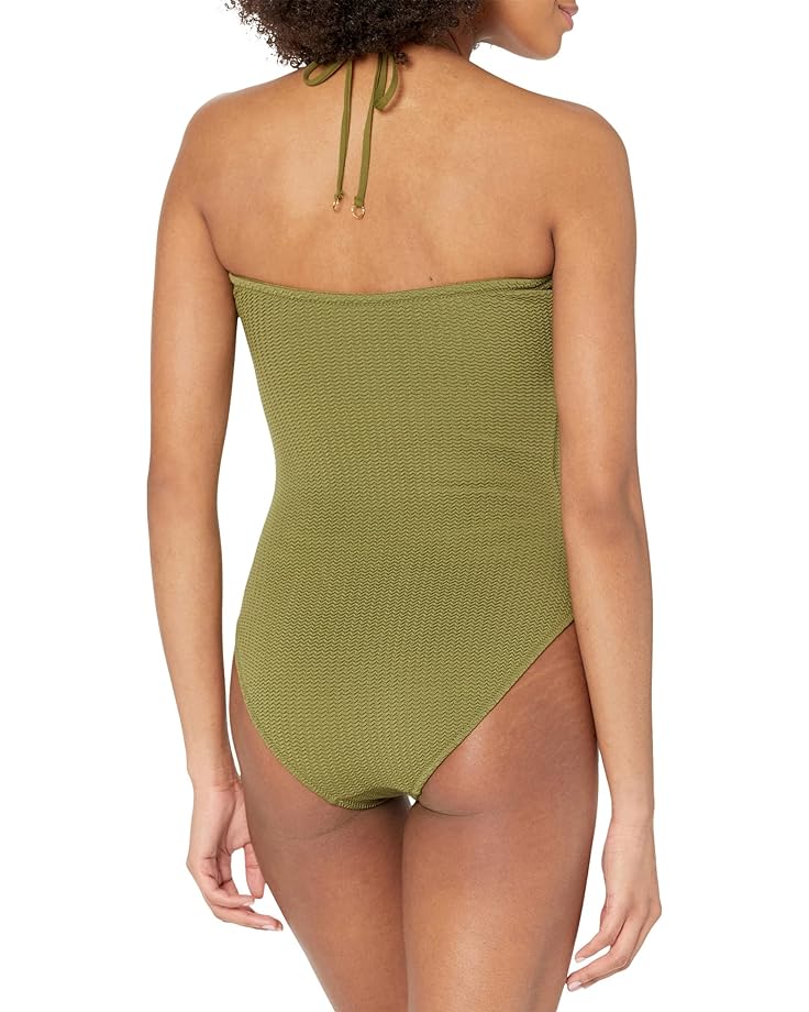 

Купальник Seafolly Sea Dive Bandeau One-Piece, хаки