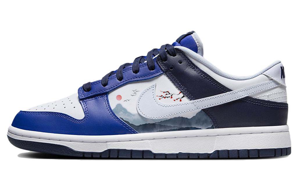 

Кроссовки Nike Dunk Skateboard Shoes Men Low-Top Blue White, Синий, Кроссовки Nike Dunk Skateboard Shoes Men Low-Top Blue White