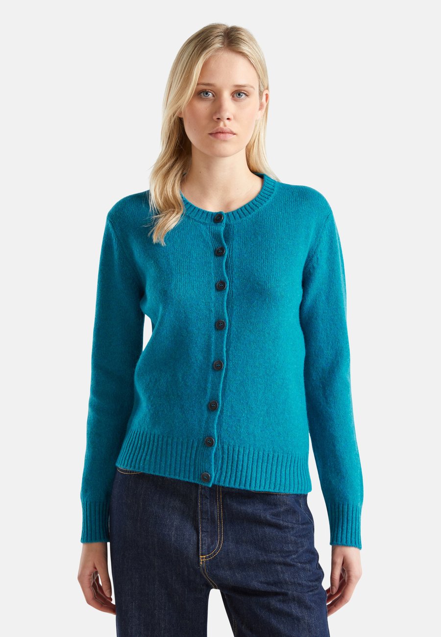 

Кардиган United Colors of Benetton IN PURE SHETLAND, Blue