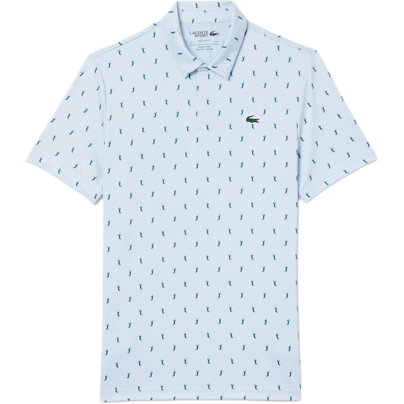 Поло мужское Lacoste светлый синий/синий