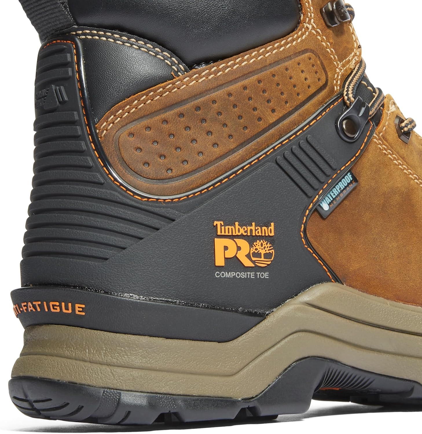 Timberland PRO мужские промышленные рабочие ботинки Hypercharge 6 Inch с композитным защитным носком и водонепроницаемостью, Brown Distressed-2024 New — фото 3