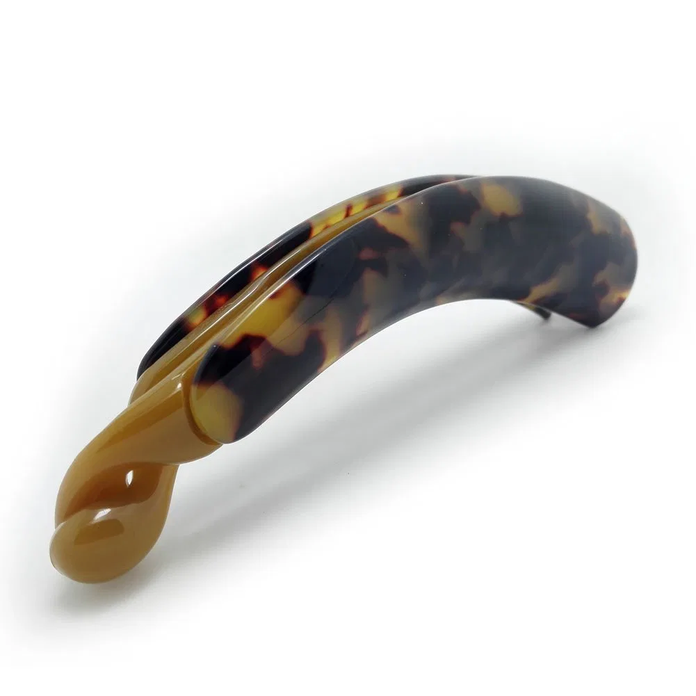 Заколка-банан «Noble Leopard» от DarkBrown Meilliwish, Dark Brown