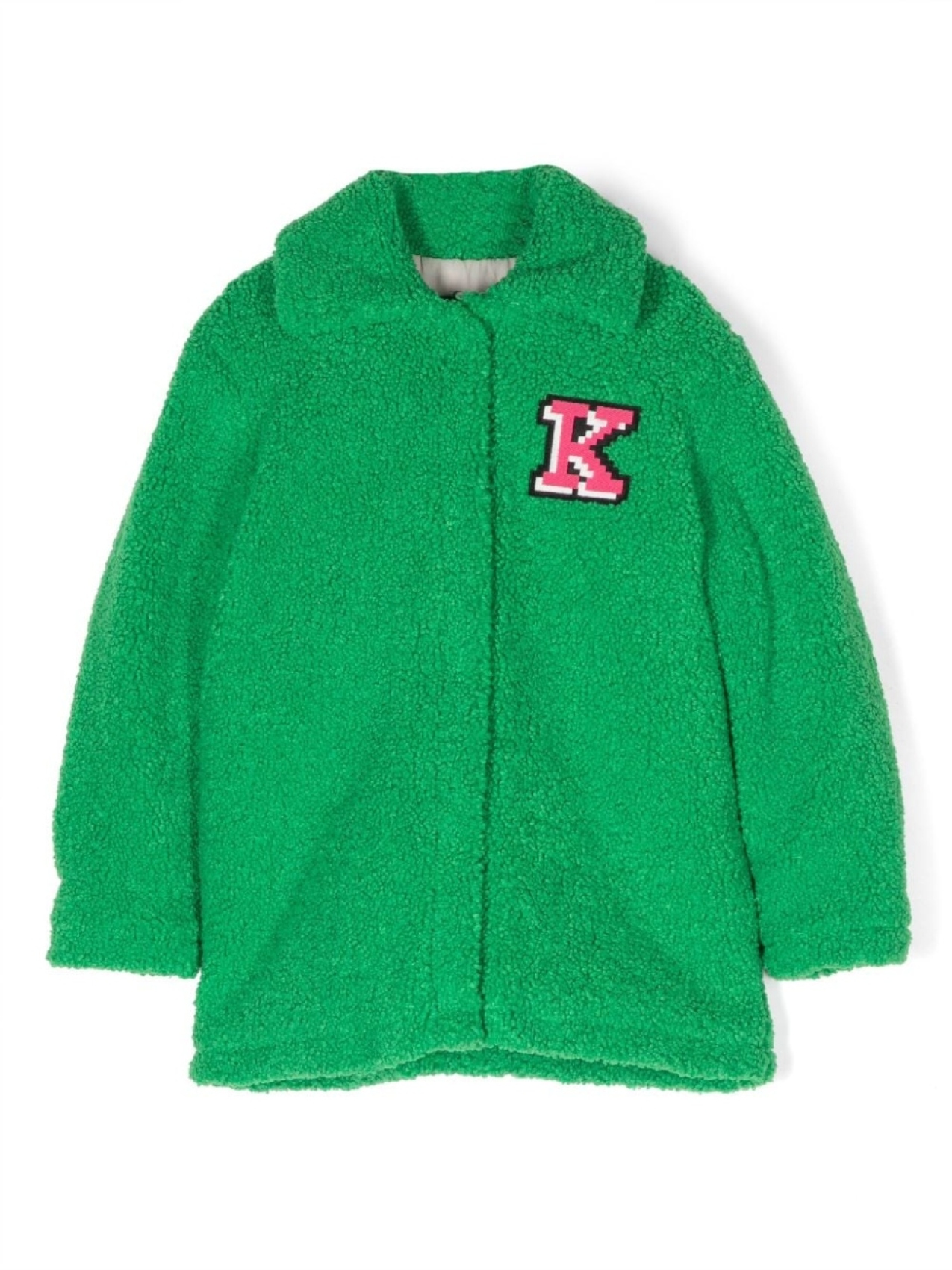 

Kenzo Kids пальто с вышитым логотипом, зеленый