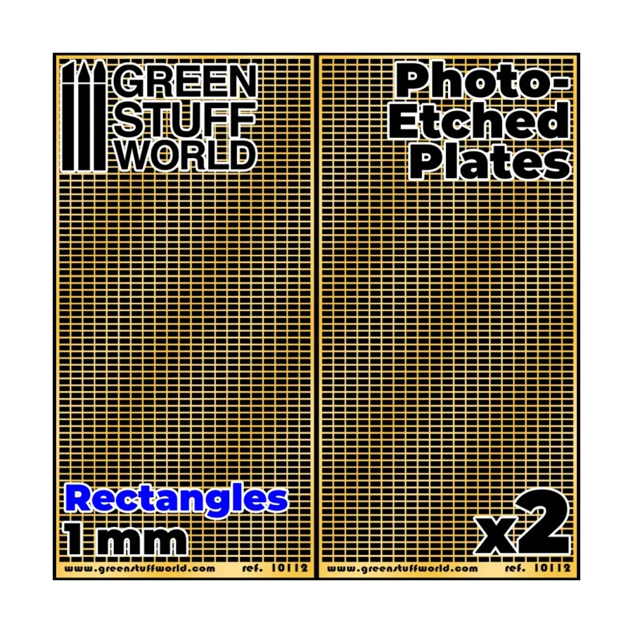 

Прямоугольники - 1,0 мм, Other Scenery - Photo-Etched Plates & Formable Metals