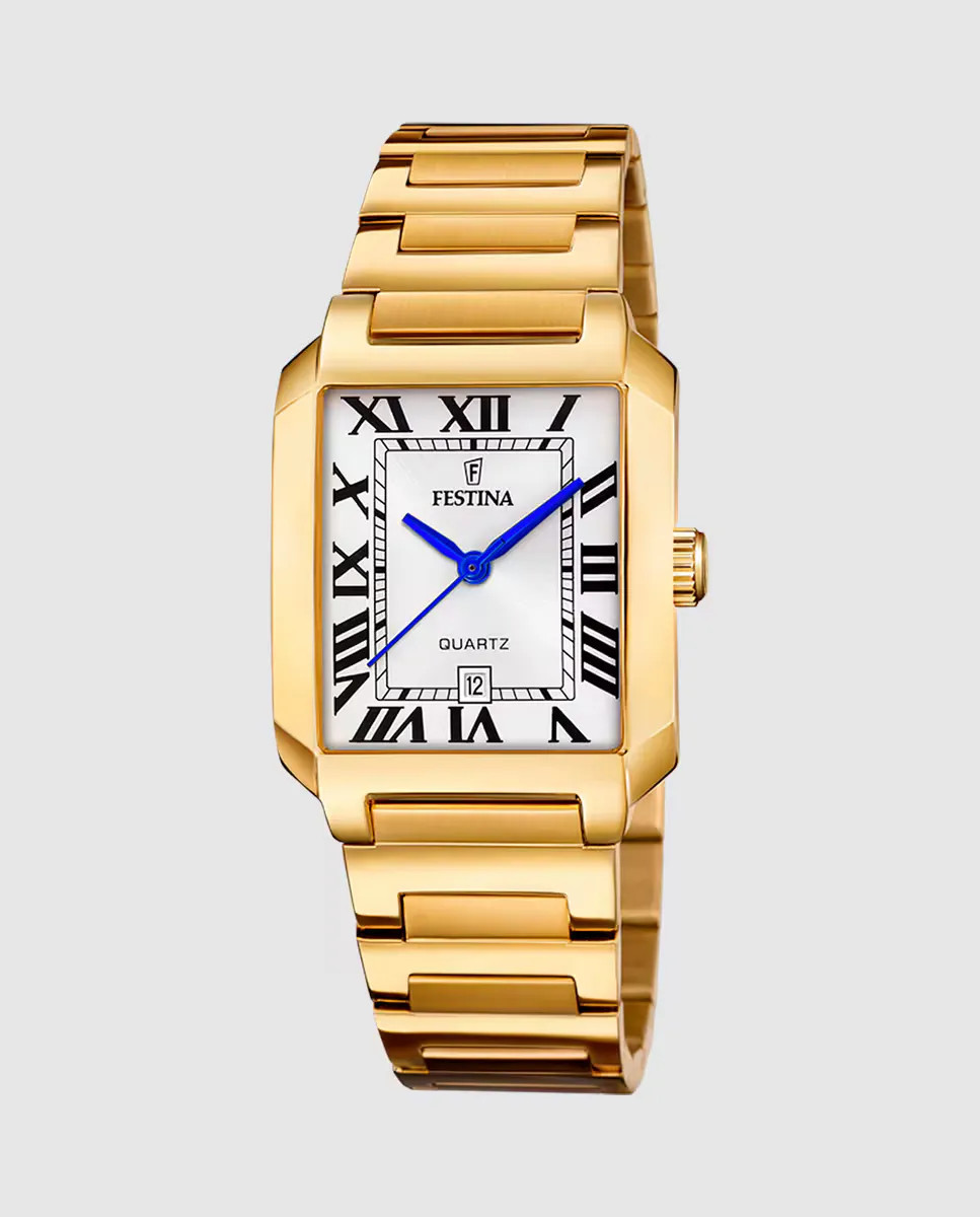 

Женские часы F20680/1 On The Square из золотой стали Festina, золотой