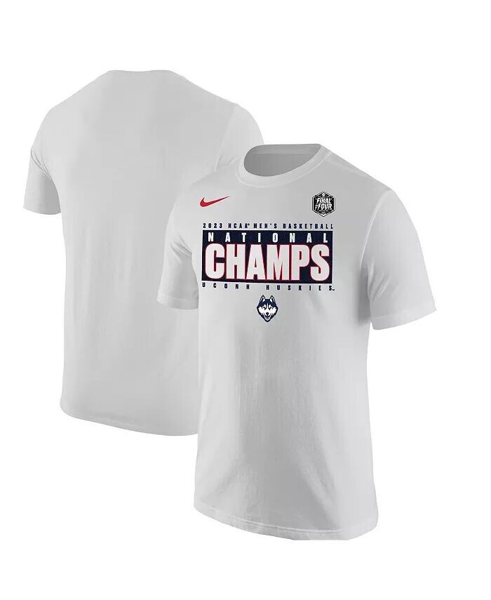 

Белая футболка UConn Huskies 2023 NCAA Men's Basketball National Champions Pebble Nike
