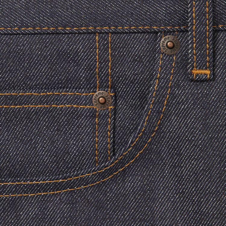 Джинсы Supreme Rigid Loose Fit Selvedge Jean, Rigid Indigo — фото 3
