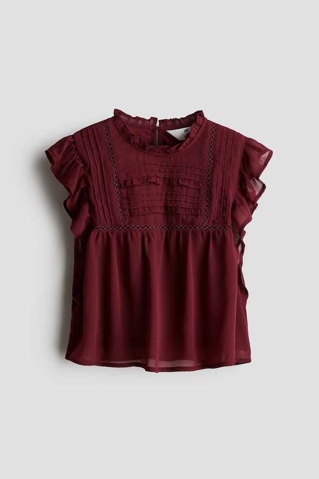 

Шифоновая блузка H&M, красный