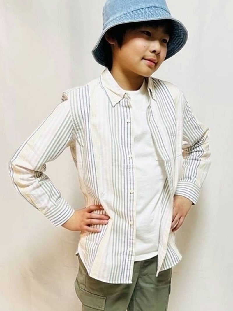 (K) Рубашка Оксфорд (детская) GAP, SP_MULTI_STRIPE_SP25